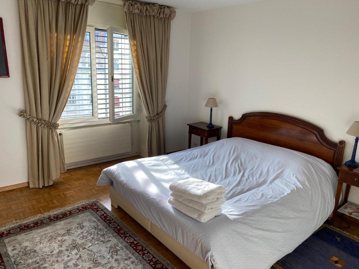 Genève, plein centre,belle vue Lac, splendide et grand appartement Extérieur photo