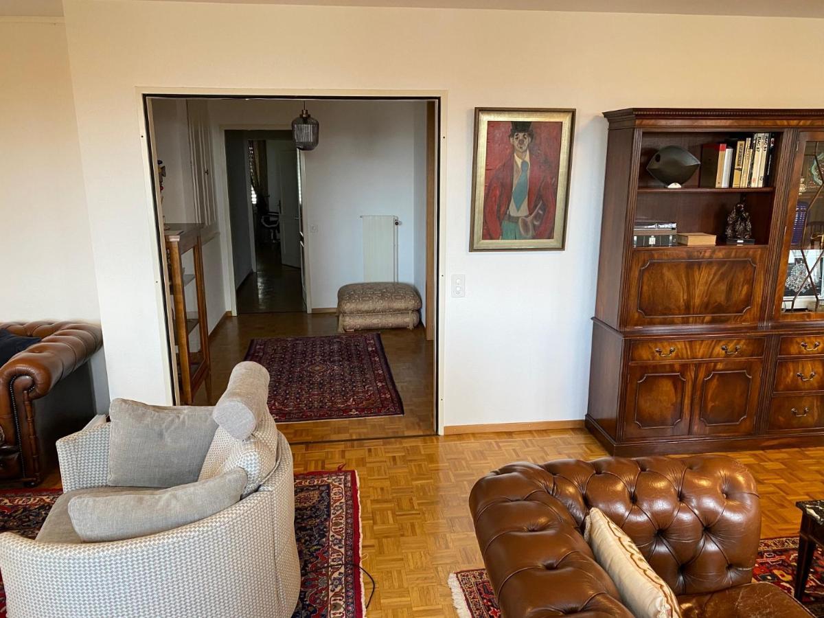 Genève, plein centre,belle vue Lac, splendide et grand appartement Extérieur photo