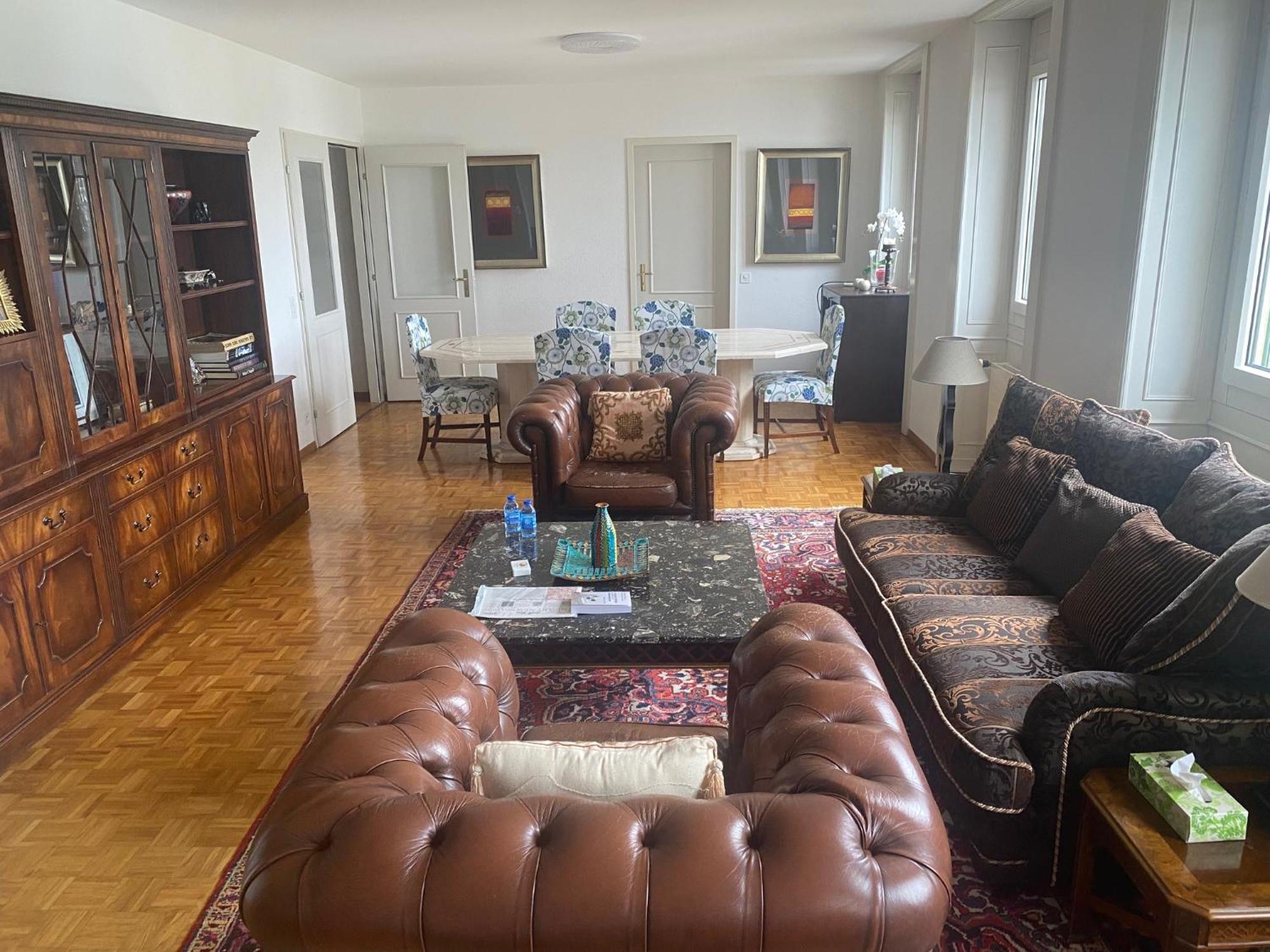 Genève, plein centre,belle vue Lac, splendide et grand appartement Extérieur photo